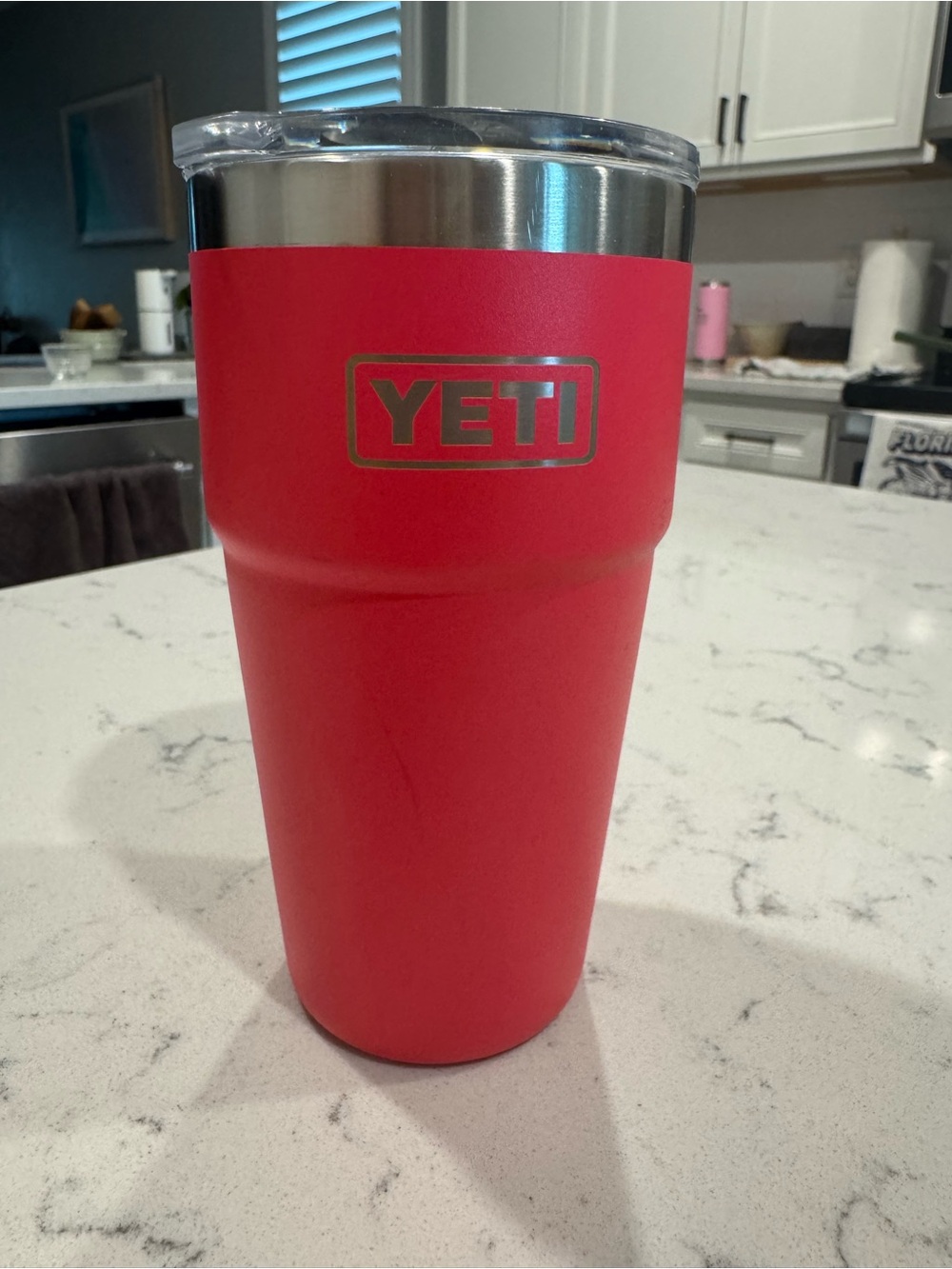 Yeti Limited Edition 16oz Stackable Tumbler (Power Pink/Hot Pink) mag slider lid